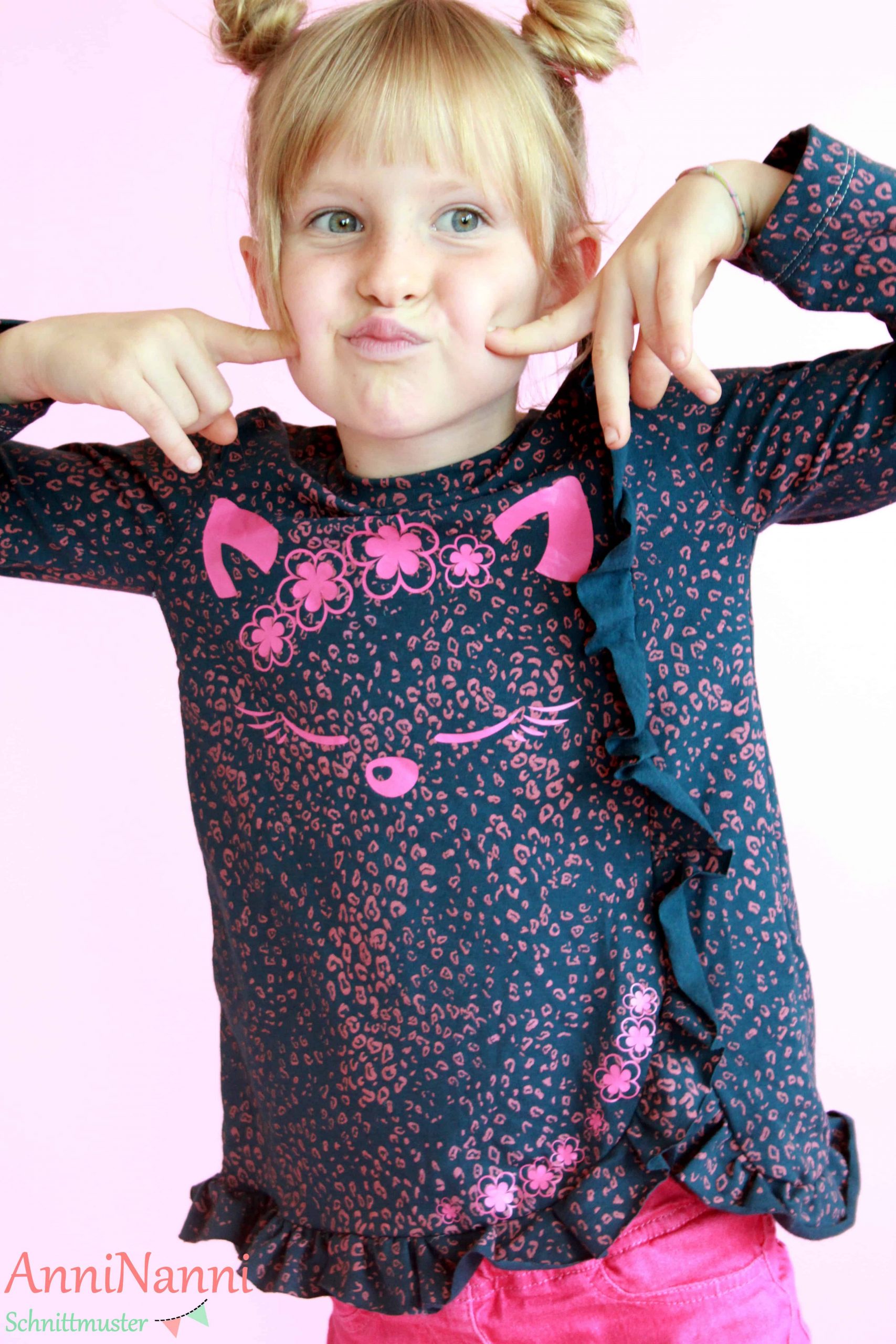 eBook Kinder // Shirt // Langarmshirt - AnniNanni Rüschchenmädchen – Bild 3