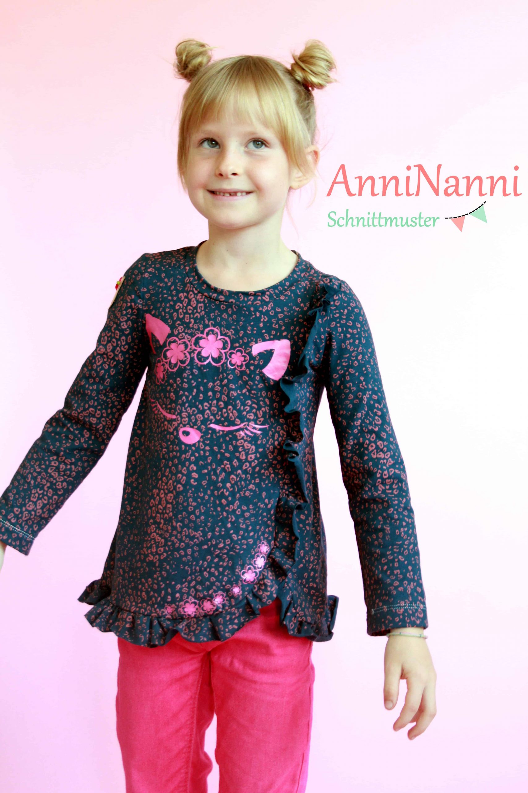 eBook Kinder // Shirt // Langarmshirt - AnniNanni Rüschchenmädchen – Bild 7