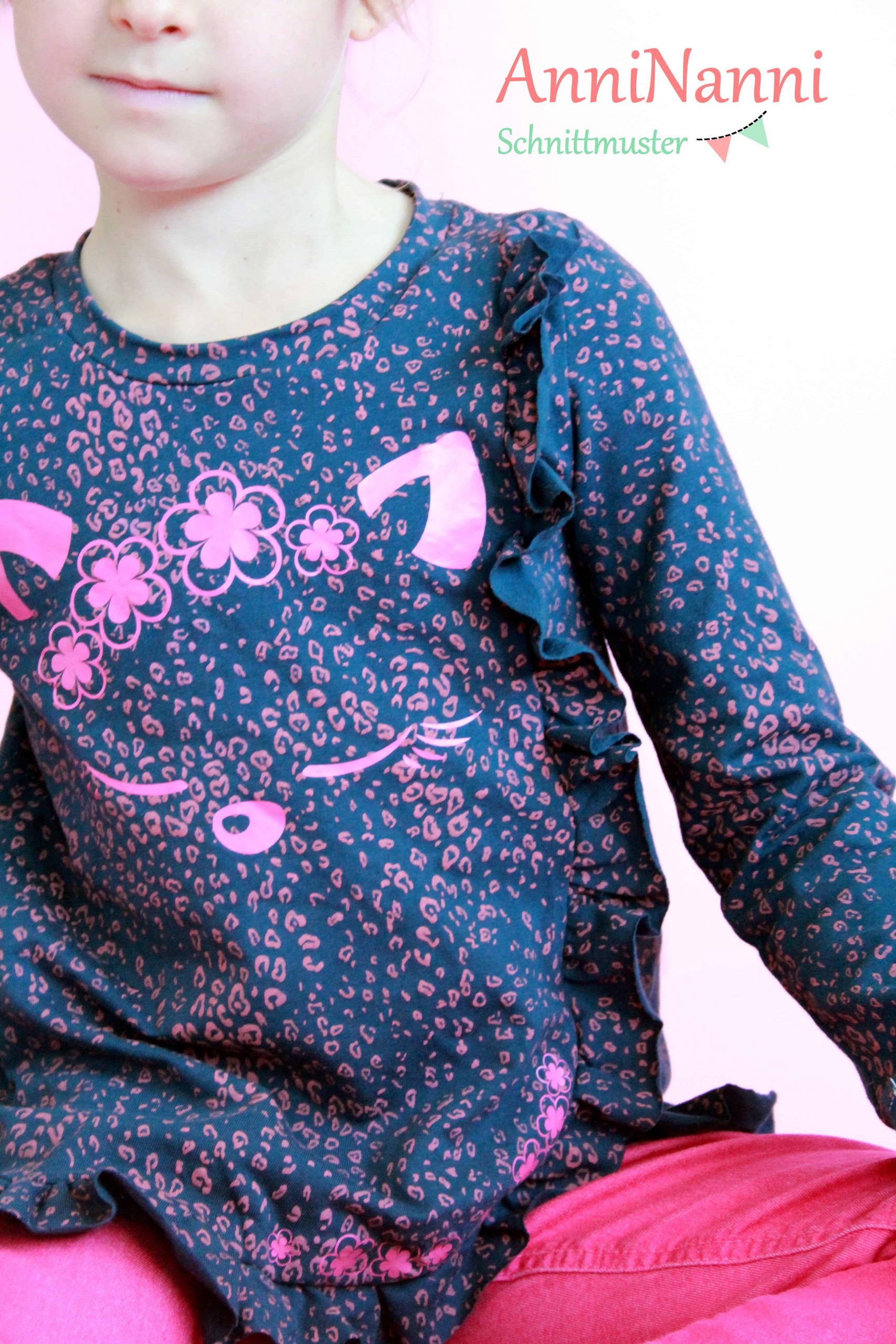 eBook Kinder // Shirt // Langarmshirt - AnniNanni Rüschchenmädchen – Bild 8