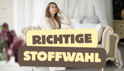 Verschiedene Stoffe liegen nebeneinander – von fließendem Jersey bis festem Sweat – und zeigen, wie unterschiedlich der Fall für Schnittmuster wirken kann.